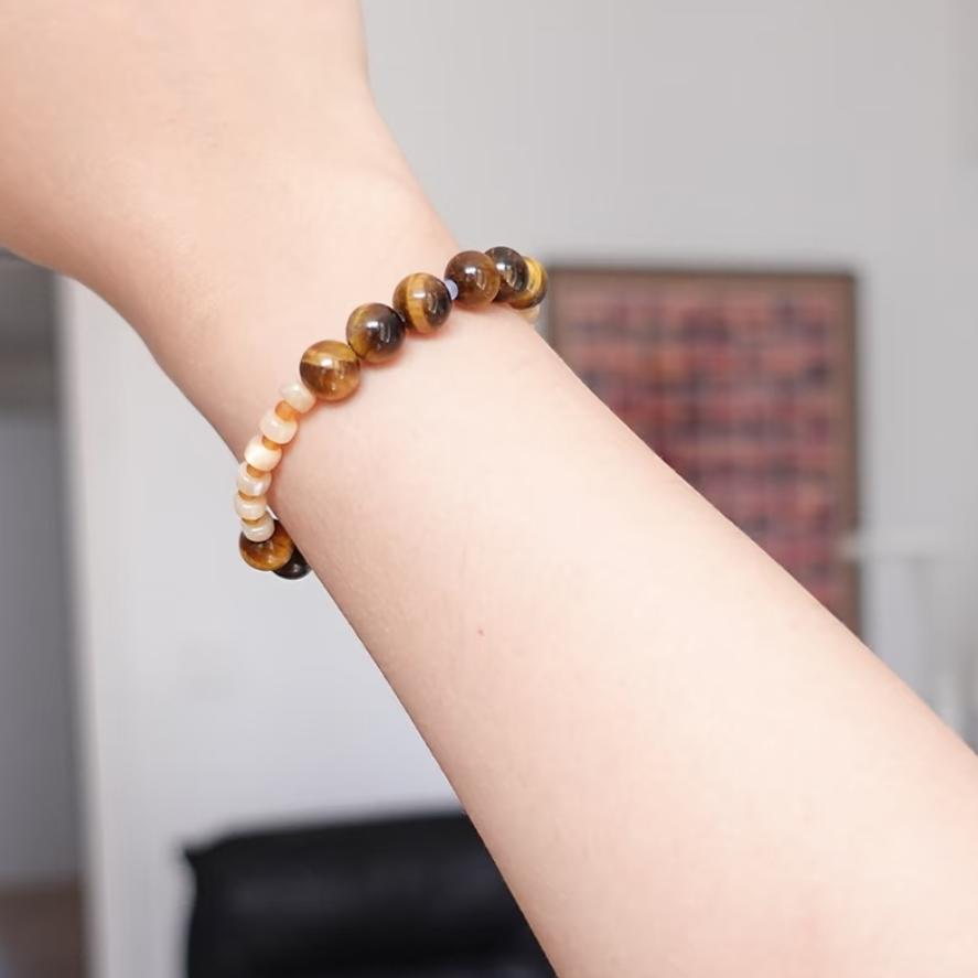 【Golden Firefly】 Original handmade vintage Maillard beaded bracelet and anklet