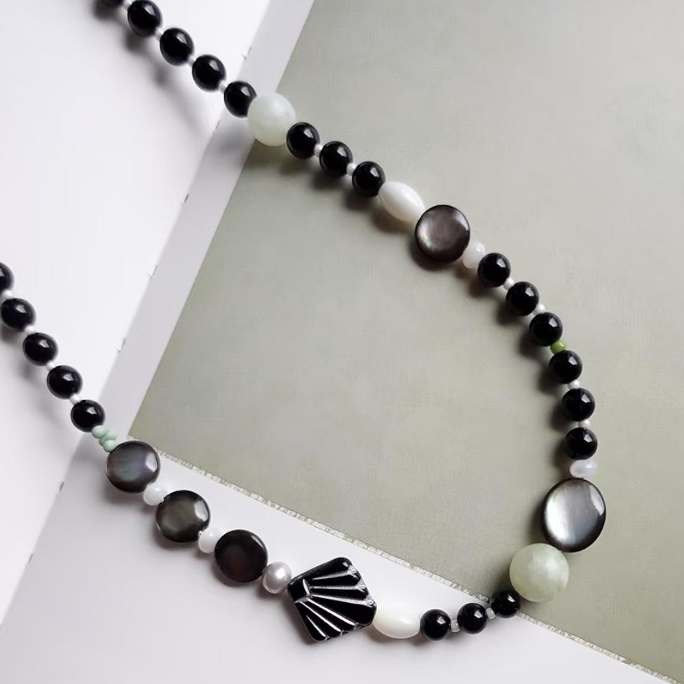 【Heisensen】 Original handmade forest-style new Chinese beaded necklace