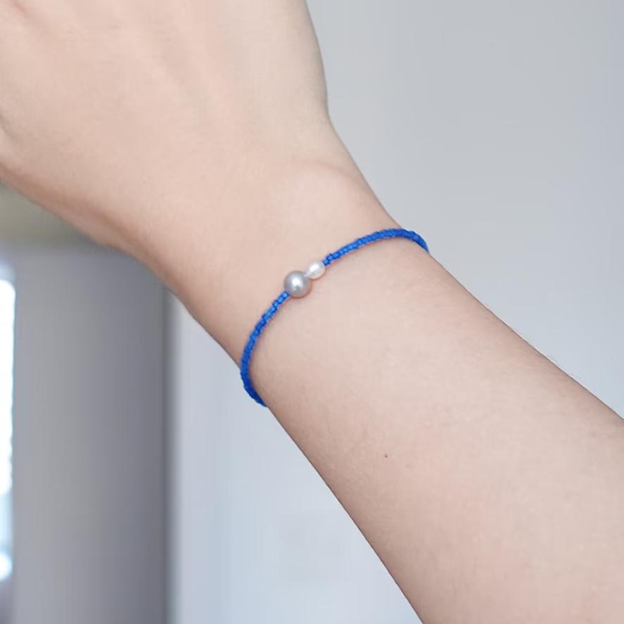【Beiming Fish】 Original handmade niche temperament beaded bracelet anklet