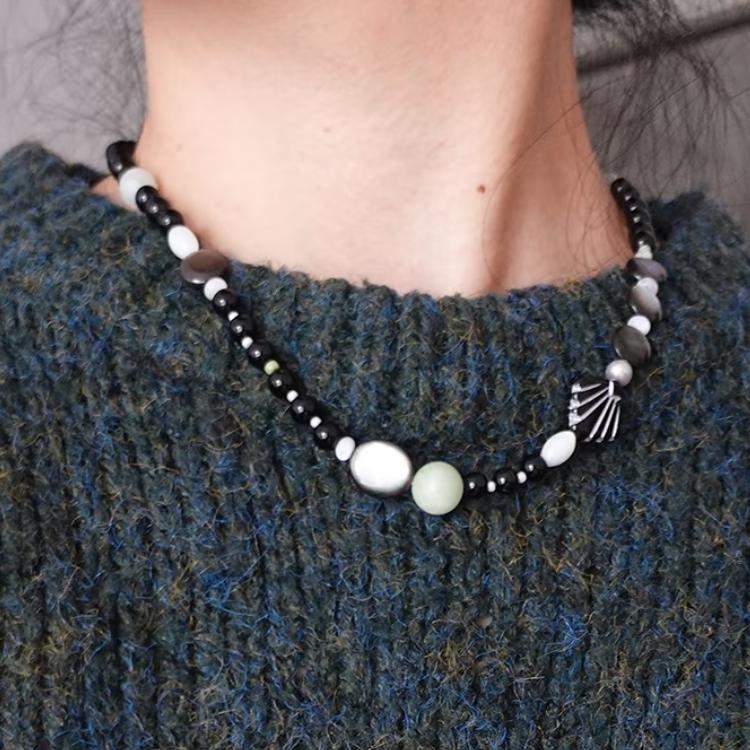 【Heisensen】 Original handmade forest-style new Chinese beaded necklace