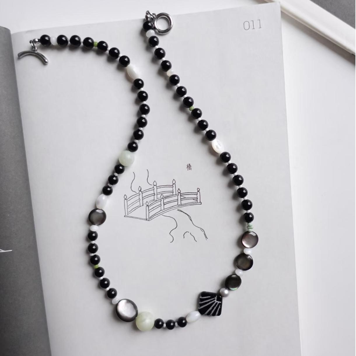 【Heisensen】 Original handmade forest-style new Chinese beaded necklace