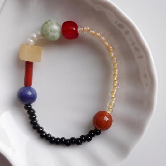 【Gando Star】 Original Childlike Handmade Art Beaded Bracelet Anklet