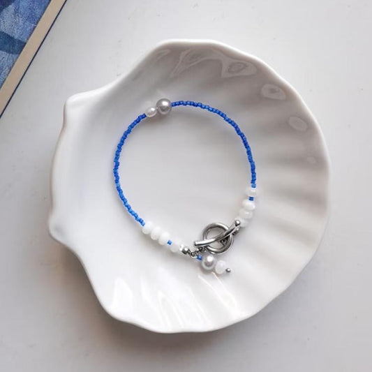 【Beiming Fish】 Original handmade niche temperament beaded bracelet anklet